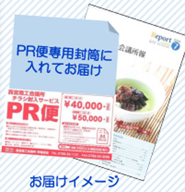 お得な広報手段　西宮商工会議所　チラシ同封サービスＰＲ便